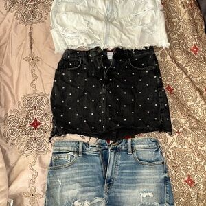 Women bundle of 3 skirts and shorts medium